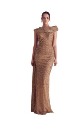 1 of 3 Gatti Nolli Couture GA5204 Dress Gold