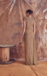 3 of 3 Gatti Nolli Couture GA5204 Dress Gold