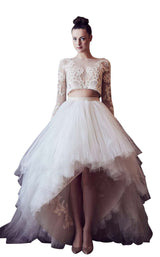 1 of 2 Gatti Nolli Couture GA5254GA5255 Dress White