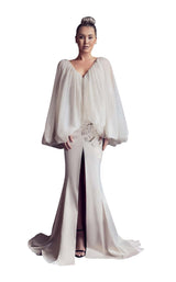 1 of 2 Gatti Nolli Couture GA5256 Dress Taupe