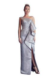 1 of 2 Gatti Nolli Couture GA5261 Dress Silver