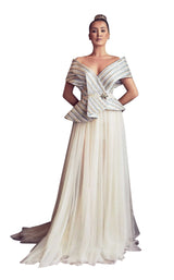 1 of 2 Gatti Nolli Couture GA5265 Dress Nude-Multi