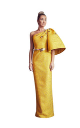1 of 2 Gatti Nolli Couture GA5267 Dress Yellow-Gold