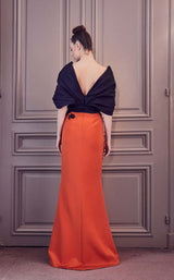 2 of 2 Gatti Nolli Couture GA5269 Dress Black-Orange