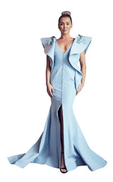 1 of 2 Gatti Nolli Couture GA5284 Dress Light-Blue