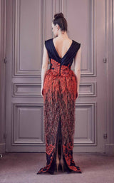 2 of 2 Gatti Nolli Couture GA5291 Dress Black-Orange