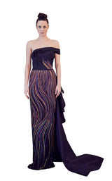 1 of 2 Gatti Nolli Couture GA5292 Dress Black-Multi