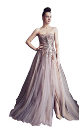 1 of 2 Gatti Nolli Couture GA5296 Dress Taupe