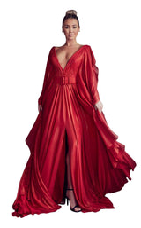 1 of 2 Gatti Nolli Couture GA5300 Dress Red
