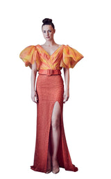 1 of 2 Gatti Nolli Couture GA5313GA5314 Dress Orange-Multi