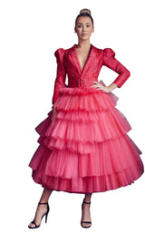 1 of 2 Gatti Nolli Couture GA5317GA5318 Dress Raspberry