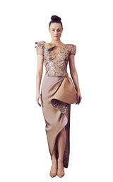1 of 2 Gatti Nolli Couture GA5331GA5339 Dress Taupe