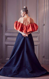 2 of 2 Gatti Nolli Couture GA5338 Dress Orange-Black
