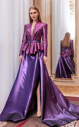 1 of 2 Gatti Nolli Couture GA5619GA5623 Dress Purple