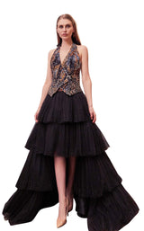 1 of 2 Gatti Nolli Couture GA5621GA5622 Dress Black-Multi