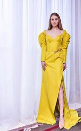 1 of 2 Gatti Nolli Couture GA5631 Dress Yellow