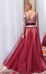 2 of 2 Gatti Nolli Couture GA5636GA5637 Dress Wine-Multi