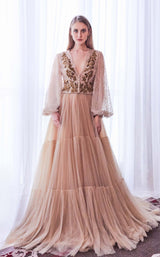1 of 2 Gatti Nolli Couture GA5641GA5642 Dress Nude
