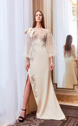 1 of 2 Gatti Nolli Couture GA5654 Dress Champagne