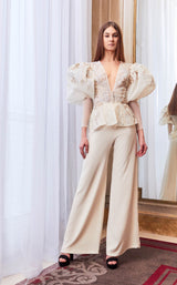 1 of 2 Gatti Nolli Couture GA5657 Jumpsuit Champagne