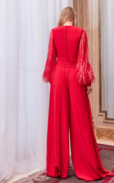 2 of 2 Gatti Nolli Couture GA5757 Jumpsuit Fuchsia