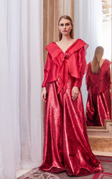 1 of 2 Gatti Nolli Couture GA5765GA5767 Jumpsuit Cranberry