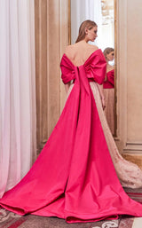 2 of 2 Gatti Nolli Couture GA5777 Dress Fuchsia-Nude