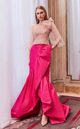 1 of 2 Gatti Nolli Couture GA5786GA5787 Dress Fuchsia-Nude