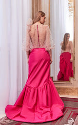 2 of 2 Gatti Nolli Couture GA5786GA5787 Dress Fuchsia-Nude