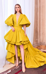 1 of 2 Gatti Nolli Couture GA5788 Dress Mustard