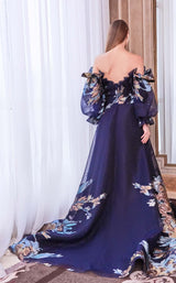 2 of 2 Gatti Nolli Couture GA5789 Dress Navy-Multi