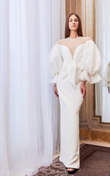 1 of 3 Gatti Nolli Couture GA5790 Dress White