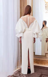 2 of 3 Gatti Nolli Couture GA5790 Dress White