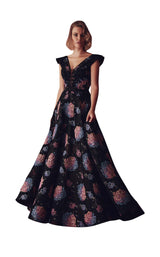 1 of 4 Gatti Nolli Couture GAD4848 Dress Black-Multi