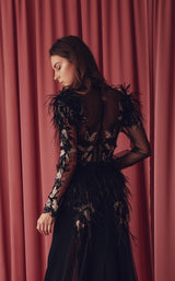 4 of 4 Gatti Nolli Couture GAD4907 Dress Black-Multi