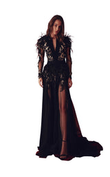 1 of 4 Gatti Nolli Couture GAD4907 Dress Black-Multi