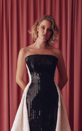 3 of 4 Gatti Nolli Couture GAD4940 Dress Black-Ivory