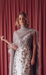 3 of 4 Gatti Nolli Couture GAD4945 Dress Grey