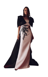 1 of 4 Gatti Nolli Couture GAD4975 Dress Black-Ivory