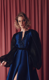 3 of 4 Gatti Nolli Couture GAD5004 Dress Navy-Black