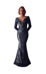 1 of 4 Gatti Nolli Couture GAD5037 Dress Navy