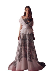 1 of 4 Gatti Nolli Couture GAT4917GAS4918 Dress Ivory-Gunmetal
