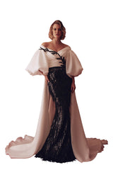 1 of 2 Gatti Nolli Couture GAT4934GAS4928 Dress Black-Ivory