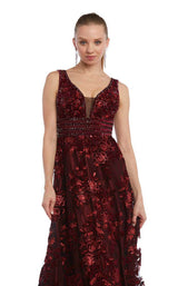 5 of 8 Glitz and Glam GG3003 Burgundy