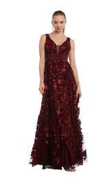 1 of 8 Glitz and Glam GG3003 Burgundy