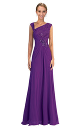 1 of 5 Elizabeth K GL1003 Dress Purple