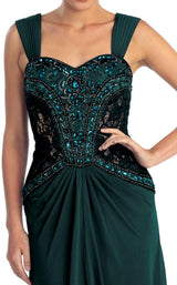 8 of 10 Elizabeth K GL1005 Dress Teal