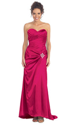 1 of 4 Elizabeth K GL1019 Dress Fuchsia