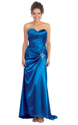 2 of 4 Elizabeth K GL1019 Dress Royal-Blue