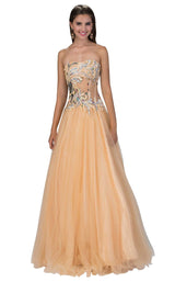 1 of 4 Elizabeth K GL1045 Dress Nude